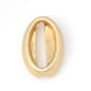 Picture of Zinc Based Alloy Ocean Jewelry Beads Conch/ Sea Snail Matt Real Gold Plated 12mm x 8mm, Hole: Approx 8.6mm x 1.8mm, 10 PCs