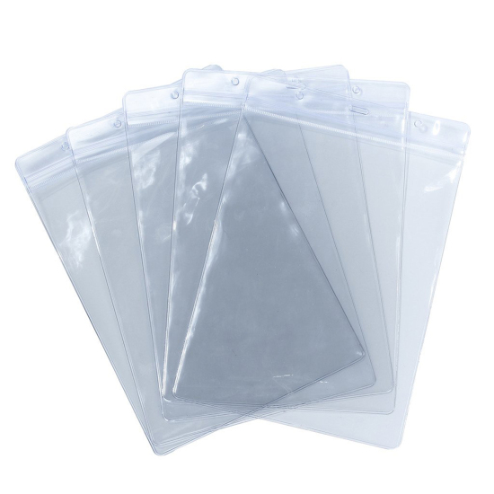 Image de Protèges Supports de Cartes en Plastique Transparent 25cm x 17cm, 10 Pcs