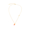 Picture of Stainless Steel Necklace Gold Plated At Random Heart Tassel 45.5cm(17 7/8") long, 1 Piece