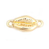 Picture of Zinc Based Alloy Ocean Jewelry Connectors Conch/ Sea Snail Gold Plated 20mm x 9mm, 10 PCs