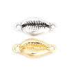 Picture of Zinc Based Alloy Ocean Jewelry Connectors Conch/ Sea Snail Gold Plated 20mm x 9mm, 10 PCs