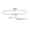 Picture of 304 Stainless Steel Anklet Silver Tone 23.3cm(9 1/8") long, 1 Piece