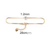 Picture of 304 Stainless Steel Anklet Gold Plated 23.3cm(9 1/8") long, 1 Piece