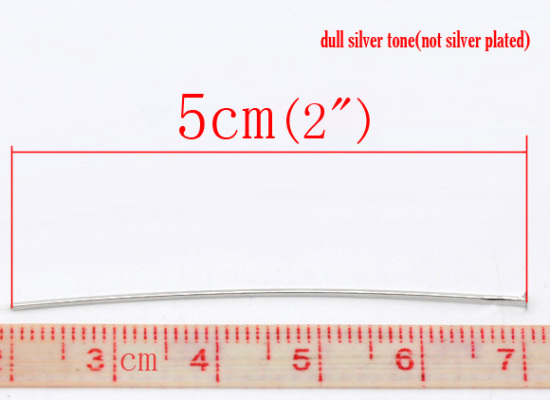 Bild von Silberf. Nietstifte Kettelstifte 0.7x50mm.Verkauft eine Packung mit 300