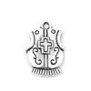 Picture of Zinc Based Alloy Charms Clothes Antique Silver Color Cross 23mm x 15mm, 50 PCs