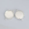 Picture of Brass Connectors Charms Pendants Round Real Platinum Plated (Fits 14mm Dia.) 21mm x 15mm, 10 PCs                                                                                                                                                              