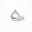 Bild von 304 Edelstahl Ozean Schmuck Charms Wal Silberfarbe 15mm x 12mm, 10 Stück