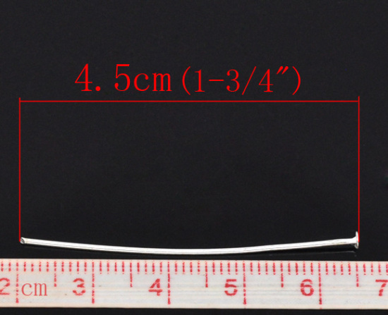 Bild von Versilbert Kettelstifte Nietstifte 0.7*45mm.Verkauft eine Packung mit 350