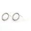 Bild von 304 Edelstahl Ohrring Ohrstecker Ring Silberfarbe 14mm D., Drahtstärke: (21 gauge), 10 Stück