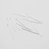Picture of Sterling Silver Head Pins Silver 25mm(1") long, 0.5mm (24 gauge), 1 Gram (Approx 16-17 PCs)