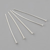 Picture of Sterling Silver Head Pins Silver 3cm(1 1/8") long, 0.6mm (23 gauge), 1 Gram (Approx 10-11 PCs)