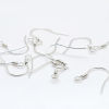 Picture of Sterling Silver Earrings Findings Silver W/ Loop 15mm x 14mm, Post/ Wire Size: (22 gauge), 1 Gram (Approx 6-8 PCs)