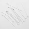 Picture of Sterling Silver Ball Head Pins Silver 4.5cm(1 6/8") long, 0.5mm (24 gauge), 1 Gram (Approx 5-6 PCs)