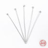 Picture of Sterling Silver Ball Head Pins Silver 3.5cm(1 3/8") long, 0.6mm (23 gauge), 1 Gram (Approx 7-8 PCs)