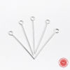 Picture of Sterling Silver Eye Pins Silver 25mm(1") long, 0.6mm (23 gauge), 1 Gram (Approx 11-12 PCs)
