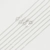 Bild von 1 Strang Sterling Silber Gliederkette Kette Halskette Platin Plattiert 45.7cm lang