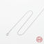 Imagen de Plata de Ley Link Curb Chain Collares Plata 45.7cm longitud, 1 Unidad