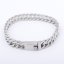 Immagine di 2.5mm 316 Acciaio inossidabile Di uomini Braccialetti Tono Argento 21.5cm Lunghezza, 1 Pz