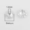 Picture of Sterling Silver Beads Caps Flower Silver Hollow (Fit Beads Size: 10mm Dia.) 6mm x 6mm, 1 Gram (Approx 8-9 PCs)