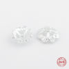 Picture of Sterling Silver Beads Caps Flower Silver Hollow (Fit Beads Size: 10mm Dia.) 6mm x 6mm, 1 Gram (Approx 7-8 PCs)