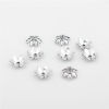 Picture of Sterling Silver Beads Caps Flower Antique Silver Color (Fit Beads Size: 12mm Dia.) 9mm x 9mm, 1 Gram (Approx 2-3 PCs)