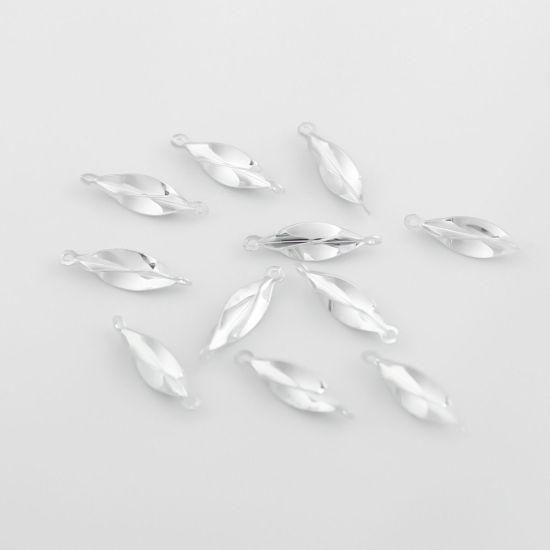 Picture of Sterling Silver Connectors Irregular Silver 12mm x 3mm, 1 Gram (Approx 11-12 PCs)