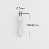 Picture of Sterling Silver Connectors Bowknot Silver 10mm x 2mm, 1 Gram (Approx 22-23 PCs)