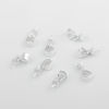 Picture of Sterling Silver Pendant Pinch Bails Clasps Silver 11mm x 4mm, 1 Gram (Approx 7-8 PCs)