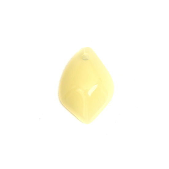 Bild von Glas Perlen Kronblatt Beige ca. 13mm x 9mm, Loch: 1.2mm, 50 Stück