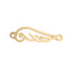 Picture of 304 Stainless Steel Connectors Wing Gold Plated Hollow 3.3cm x 1cm, 3 PCs
