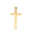 Picture of 304 Stainless Steel Connectors Cross Gold Plated 25mm x 12mm, 3 PCs