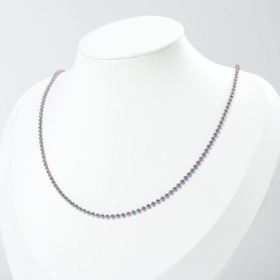 Bild von 304 Edelstahl Kugelkette Kette Halskette Plattiert 60cm lang, 1 Strang