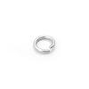 Picture of 1mm Sterling Silver Open Jump Rings Findings Round Platinum Plated 6mm Dia., 5 PCs