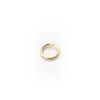 Picture of 0.6mm Sterling Silver Open Jump Rings Findings Round Gold Plated 4.5mm Dia., 30 PCs
