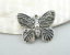Image de 50 Pendentifs Charms Papillon Ressemblant 18x15mm