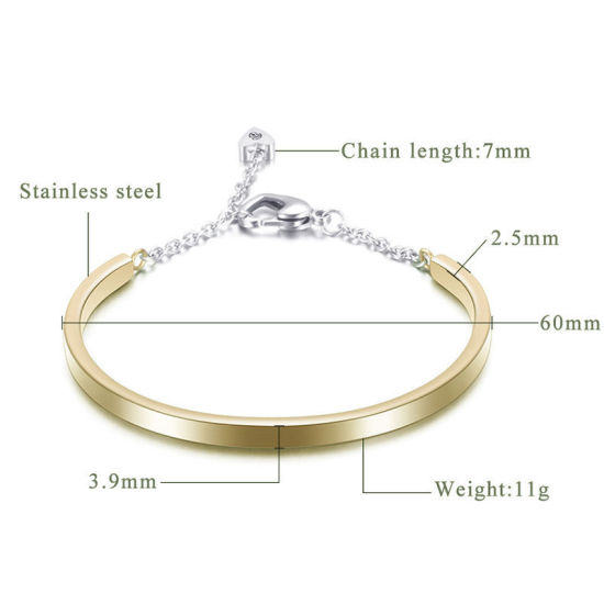 Bild von 316L Edelstahl Armband Vergoldet 6cm D., 1 Stück