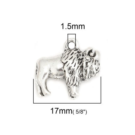 Picture of Zinc Based Alloy Charms Antique Silver Color Animal