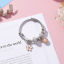 Picture of Zinc Based Alloy & Stainless Steel Bangles Bracelets Silver Tone Round Adjustable 5cm Dia., 1 Piece