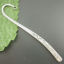 Bild von 60 Stück Zinklegierung Lesezeichen Twist Antiksilber Blumen 12.2cm