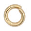 Immagine di 1000 Pz 4mm Dia, 0.8mm(20 misura) 304 Acciaio Inossidabile Aperto Stile Anello di Salto Oro Placcato Tondo