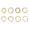 Picture of 1000 PCs 4mm Dia., 0.8mm(20 gauge) 304 Stainless Steel Open Jump Rings Findings For Jewelry Making Gold Plated Round
