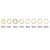Picture of 1000 PCs 4mm Dia., 0.8mm(20 gauge) 304 Stainless Steel Open Jump Rings Findings For Jewelry Making Gold Plated Round