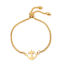 Picture of 304 Stainless Steel Adjustable Slider/ Slide Bolo Bracelets Gold Plated Anchor 26.3cm(10 3/8") - 25.3cm(10") long, 50 PCs