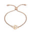 Picture of 304 Stainless Steel Adjustable Slider/ Slide Bolo Bracelets Rose Gold Tree Bird 25.3cm(10") - 24.3cm(9 5/8") long, 50 PCs