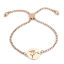 Picture of 304 Stainless Steel Adjustable Slider/ Slide Bolo Bracelets Rose Gold Tree Bird 26.3cm(10 3/8") - 25.3cm(10") long, 50 PCs