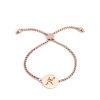 Picture of 304 Stainless Steel Adjustable Slider/ Slide Bolo Bracelets Rose Gold Round 26.3cm(10 3/8") - 25.3cm(10") long, 50 PCs