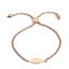 Image de Bracelet Bolo Réglable Nœud Glissé en 304 Acier Inoxydable Or Rose Arbre 26.3cm - 25.3cm long, 50 Pièces