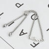 Imagen de 304 Acero Inoxidable Ajustable Slider/ Slide Pulsera Tono de Plata " Amor " 26.3cm - 25.3cm longitud, 50 Unidades