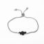 Imagen de 304 Acero Inoxidable Ajustable Slider/ Slide Pulsera Tono de Plata Nubes 26.3cm - 25.3cm longitud, 50 Unidades