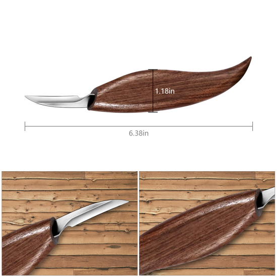 Изображение Coffee - Wood Carving Tools Hook Carving Knife